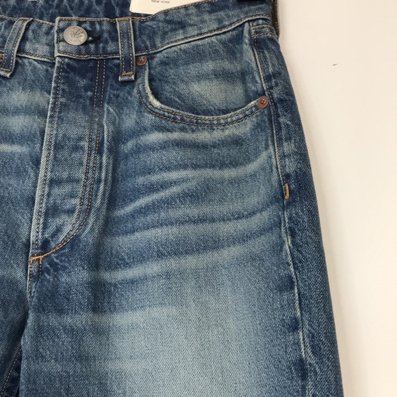 NWT Rag & Bone Nina High-Rise Ankle Cigarette jeans in gypsum - Picture 7 of 17